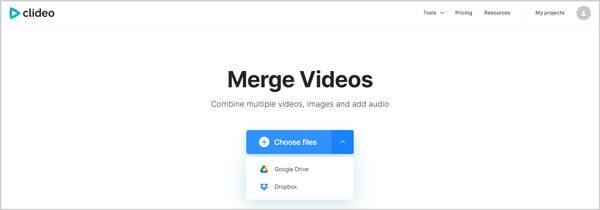 Clideo Merge Video