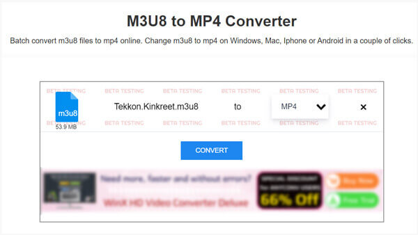 M3U8'i MP4 Online'a Ücretsiz Dönüştürün