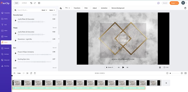 FlexClip Bewerken 3D