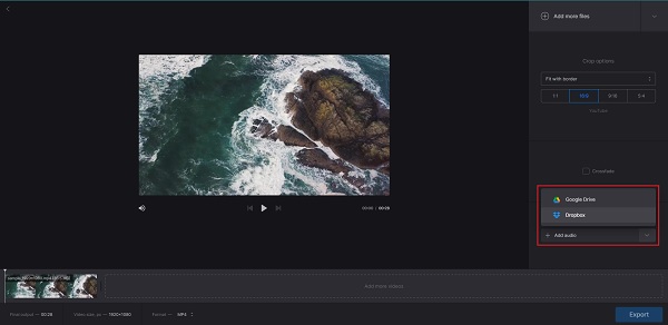 Clideo Add Audio