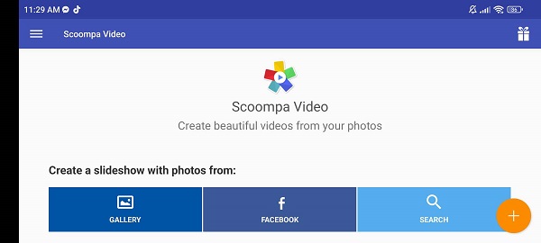 Scoompa Create Slideshow