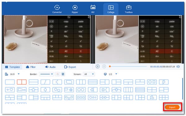 Bouton d'exportation ultime du convertisseur vidéo