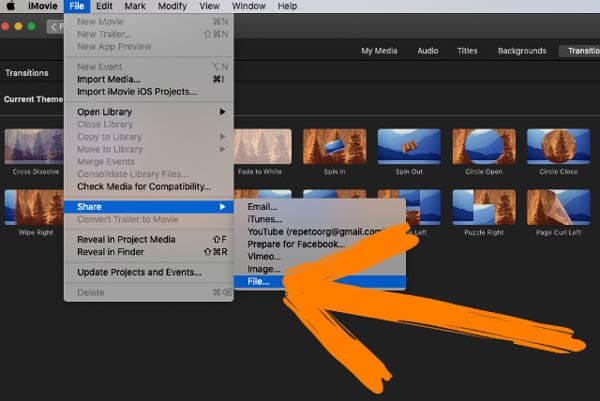 Comment enregistrer iMovie