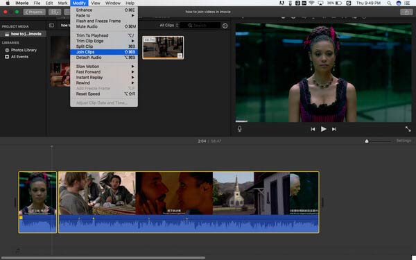 Unirse a Clips iMovie