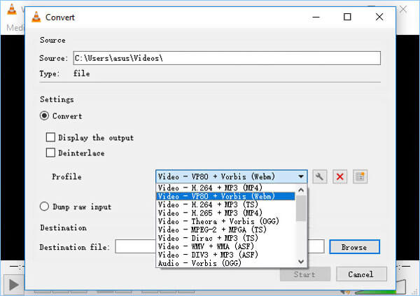MP4 tp Webm