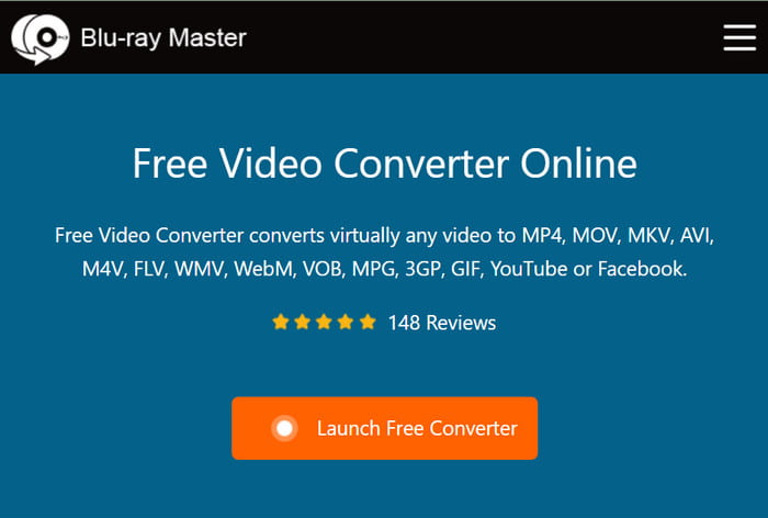 Conversor de vídeo gratuito on-line, lançamento do conversor gratuito