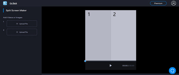 Datei hochladen, um Splitscreen-Video zu erstellen