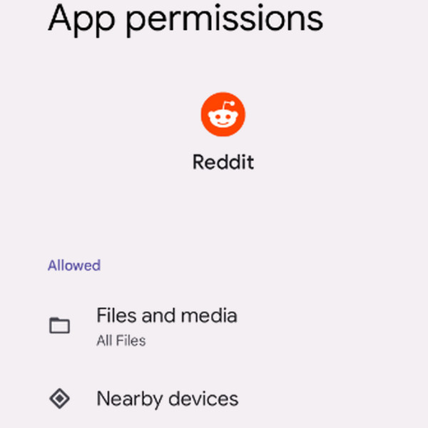 Reddit App Permission