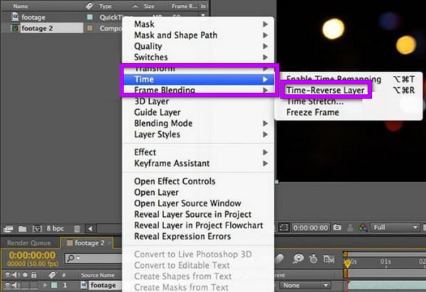After Effects Time Reverse