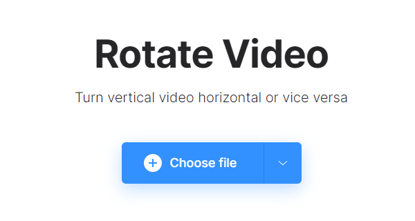 Click Choose File to Import Video