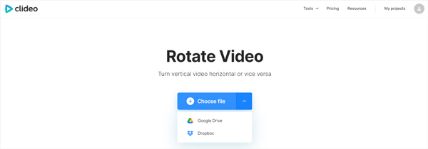 Vidéo Rotation Clideo