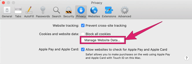 Wis de cookies-cache