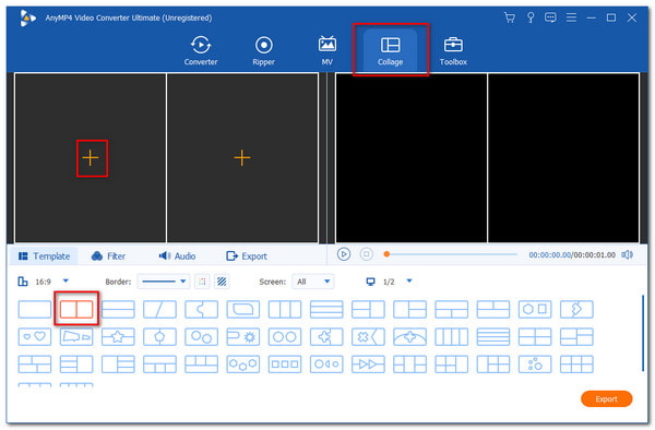 Video Converter Ultimate Collage Two Cells