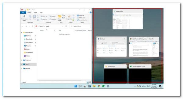 Split Screen Windows 11 App to Side