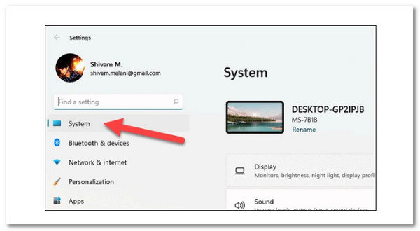 Système de configuration de l'écran partagé Windows 11