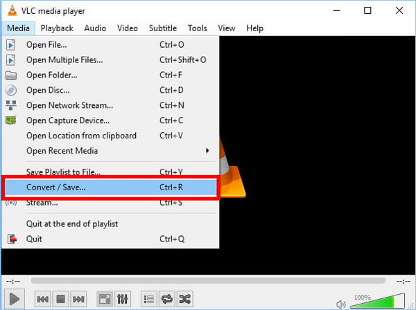 VLC Converter-funktion