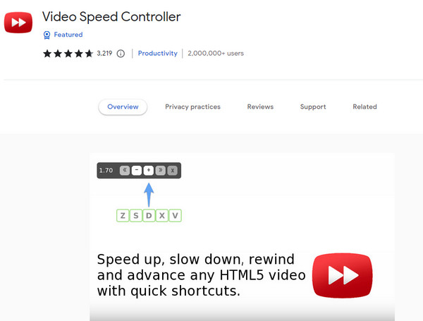 Video Speed ​​Controller