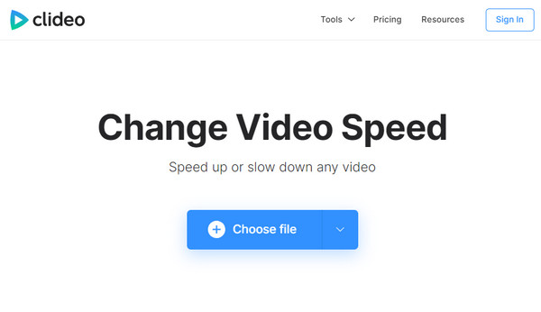 Clideo Online Speed Editor