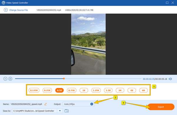 Velocidade de edição final