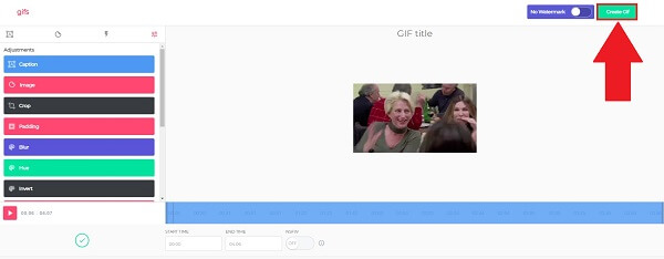 Gif.com Criar GIF