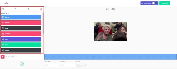 Gif.com Editar GIF