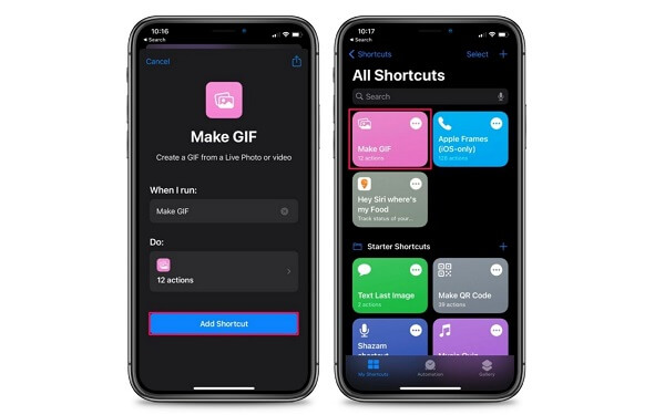 iPhone Criar GIF