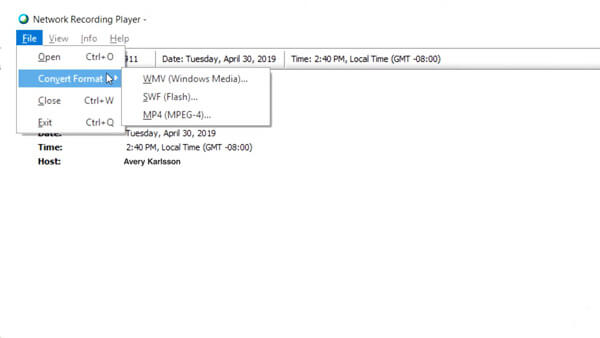 Cisco WRF zu MP4