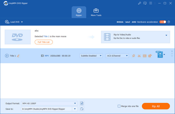 Blu Ray Master DVD Ripper Converteer ISO naar MP4