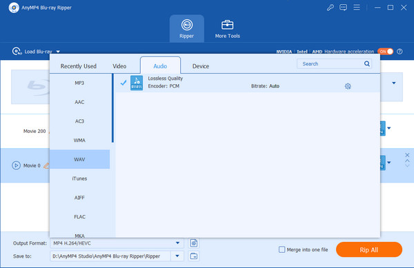 Blu-ray Master Blu-ray Ripper Velg Wav