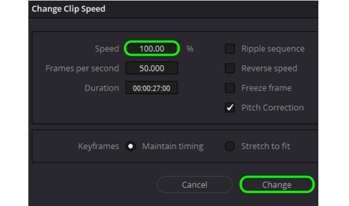 Change Clip Speed Speed Video