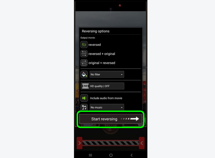 Click Arrow Save Video