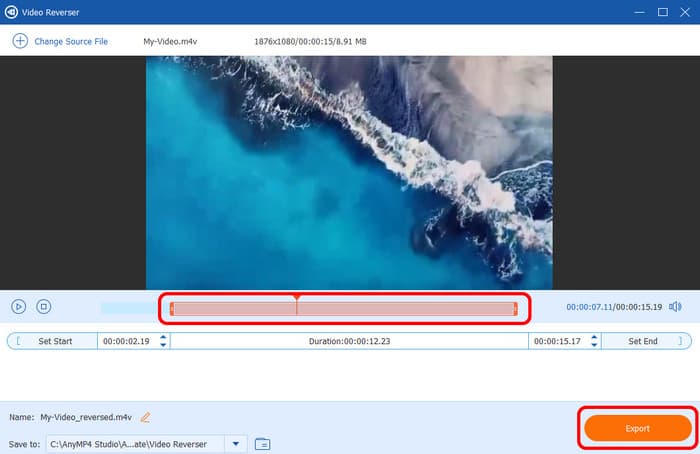 Hit Export Final Video