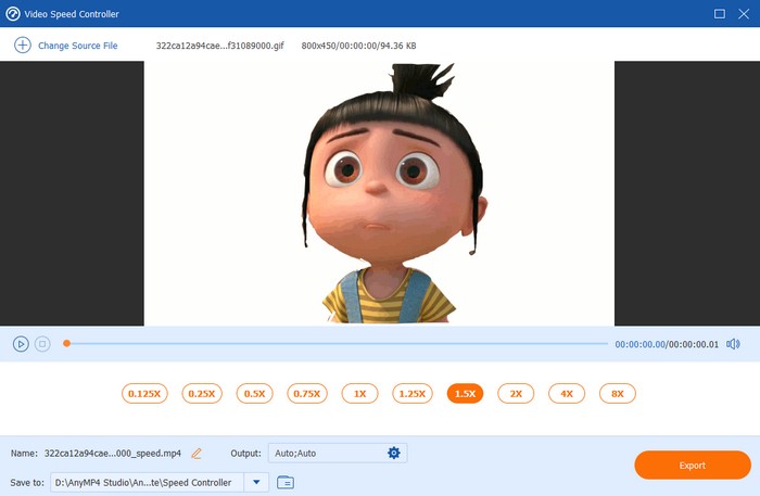Video Converter Ultimate GIF Speed