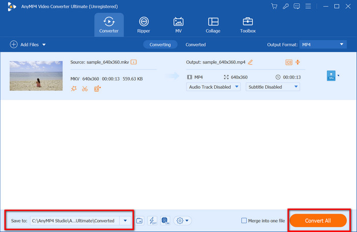 Video Converter Ultimate Guardar para convertir todo