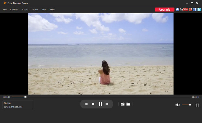 Blu Ray-afspiller upload video