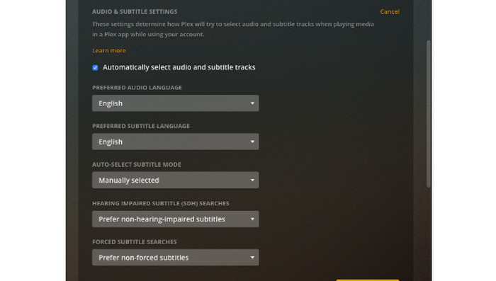 Check Subtitle Setting