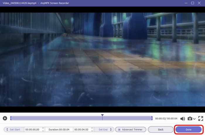 Klik op Gereed Video opslaan