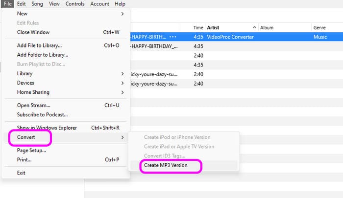 Konvertieren Sie Wav in MP3 iTunes