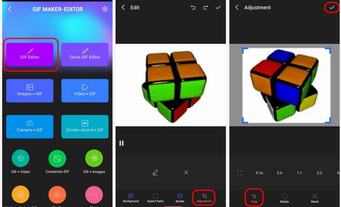 Обрезать GIF Android