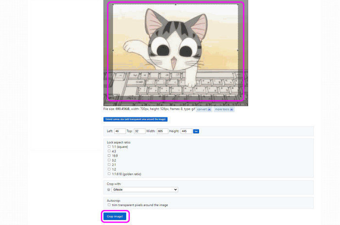 Обрезать Gif Ezgif