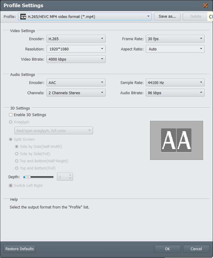Configuração avançada de configurações do DVD Ripper gratuito
