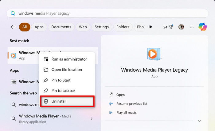 Metode 6 Afinstaller Geninstaller Windows Media Player