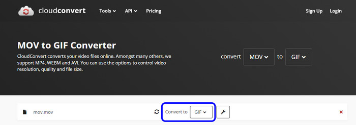 Wybierz Format Gif Cloudconvert