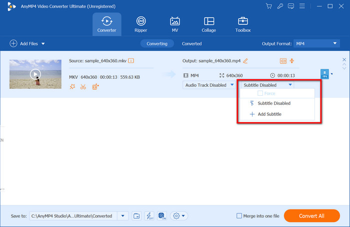 Video Converter Ultimate Add Subtitle