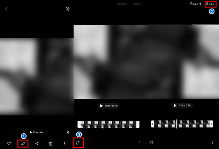 Android Galleri Rediger Roter video