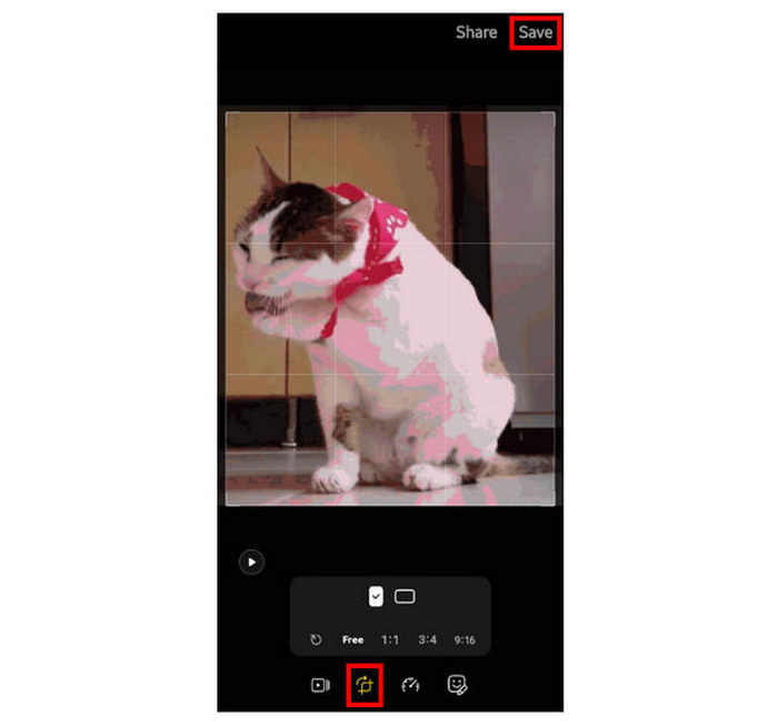 Interface par défaut de la galerie de téléphone