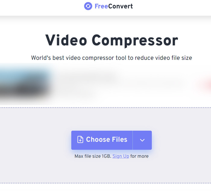 Freeconvert Dateien auswählen Hochladen