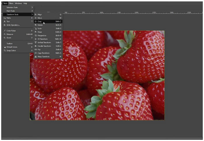 Interface de Gimp