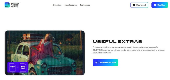 Interface de Movavi Video Suite