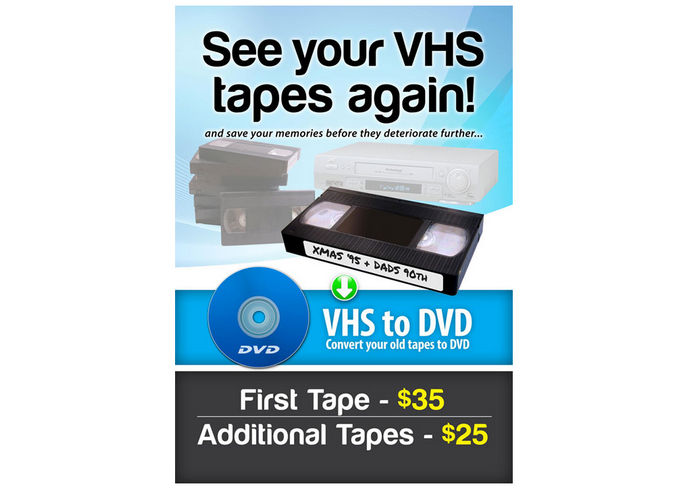 Servizio da VHS a DVD